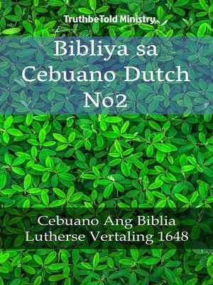 cover image of Bibliya sa Cebuano Dutch No2